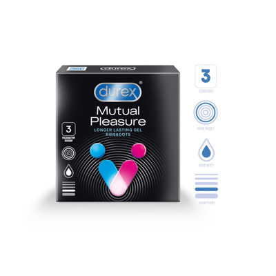 DUREX MUTUAL PEASURE, prezervatīvi, 3 gab. attēls