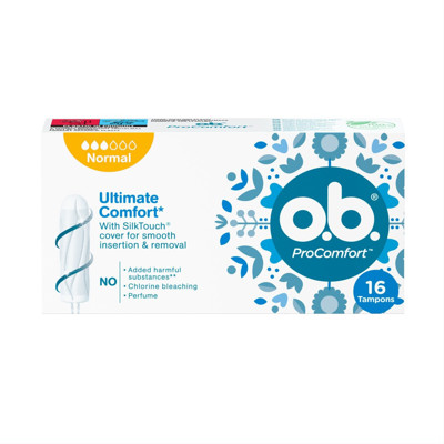 O.B. PRO COMFORT NOMAL, tamponi, 16 gab. attēls