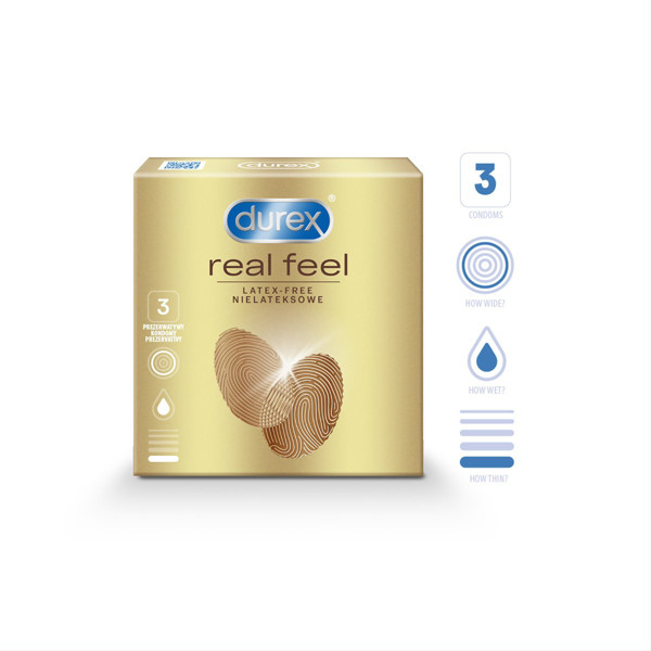 DUREX REAL FEEL, презервативы, 3 шт. изображение