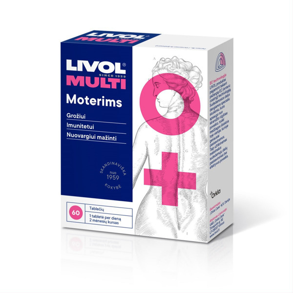 LIVOL MULTI SIEVIETĒM, 60 tabletes attēls