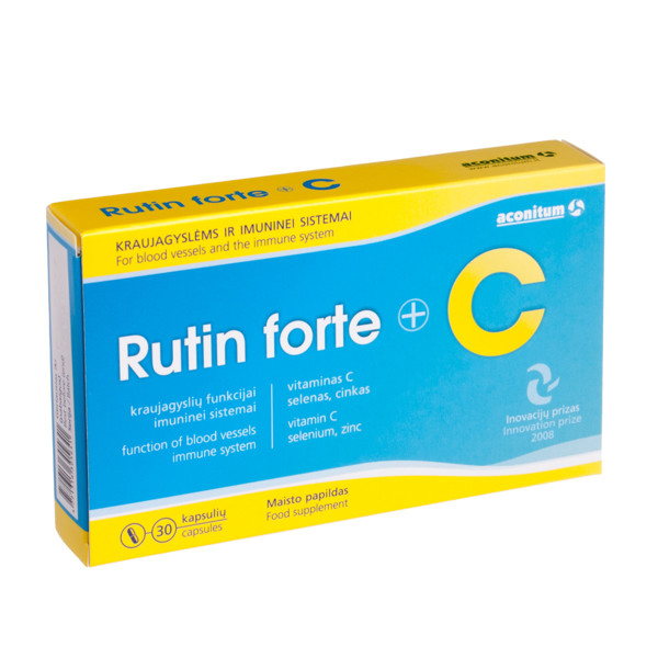 RUTIN FORTE, 30 kapsulas attēls