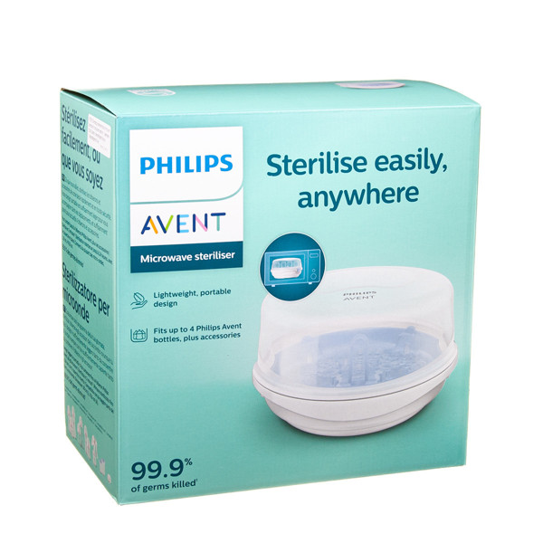PHILIPS AVENT, tvaika sterilizators "Ekspress II" mikroviļņu krāsnīm, SCF281/02 attēls