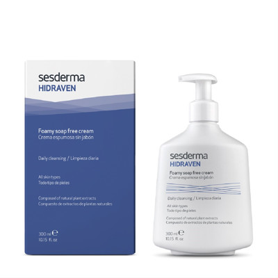 SESDERMA, HIDRAVEN, putojošs tīrīšanas līdzeklis bez ziepēm, 300ml attēls