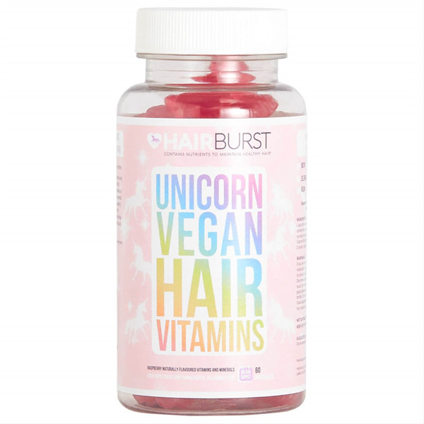 HAIRBURST, vegānu uztura bagātinātāji matiem, aveņu garša, 60 gumija attēls