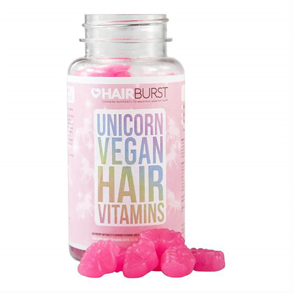 HAIRBURST, vegānu uztura bagātinātāji matiem, aveņu garša, 60 gumija attēls