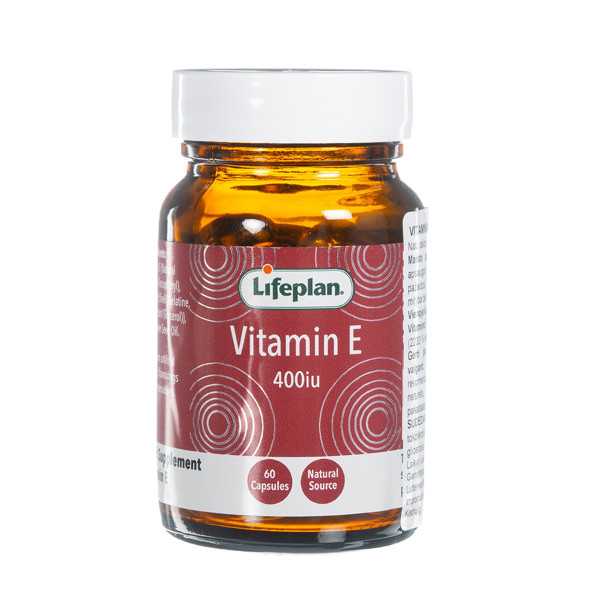 LifePlan E vitamīns 400IU, 60 kapsulas attēls