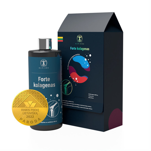 SAPIENS, forte kolagēns (locītavām ar vit. D), 500 ml attēls