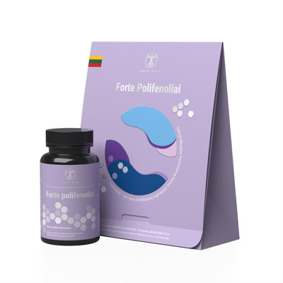 SAPIENS, forte polifenoli, 30 kapsulas attēls