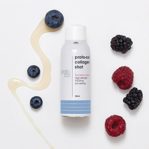 PROTO-COL COLLAGEN SHOTS, sarkano ogu aromāts, 10 flakoni attēls