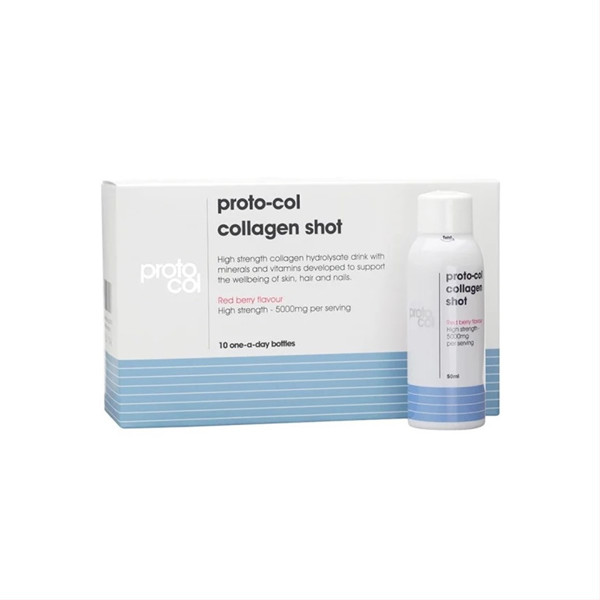 PROTO-COL COLLAGEN SHOTS, sarkano ogu aromāts, 10 flakoni attēls