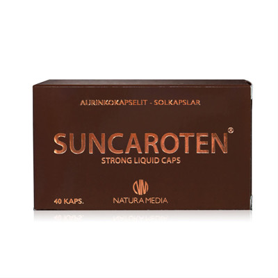 NATURA MEDIA SUNCAROTEN STRONG, 40 kapsulas attēls