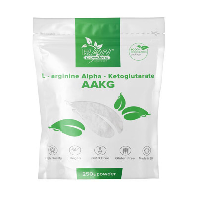 RAW POWDERS arginīna alfa-ketoglutarāts, pulveris, 250 g attēls
