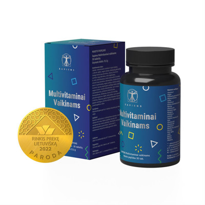 SAPIENS, multivitamīni pusaudziem, 30 tabletes attēls