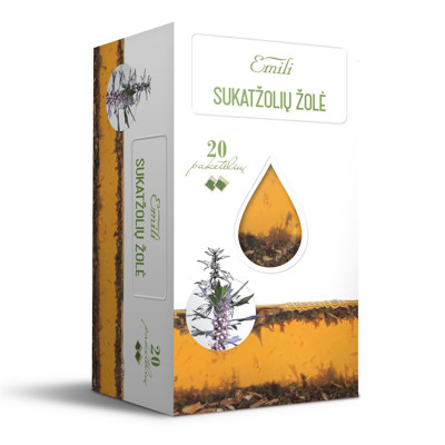 EMILI SUKATZOLIU ŽOLĖ, zāļu tēja, 1,5 g, 20 gab. attēls