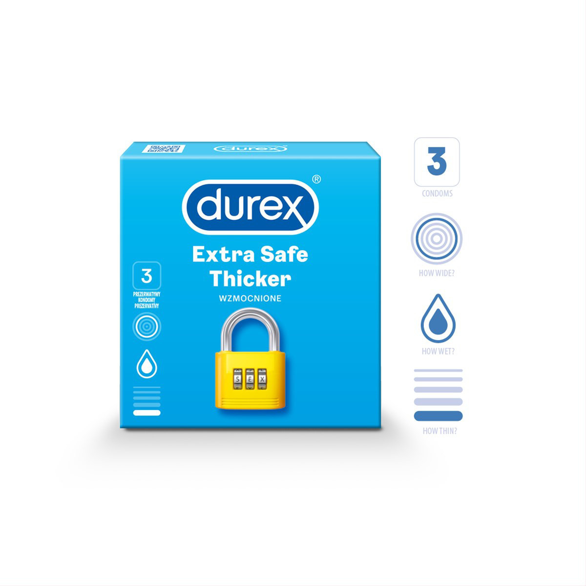 Reckit Benckiser DUREX EXTRA SAFE, prezervatīvi