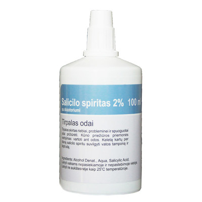 SALICYL SPIRIT 2%, ādas šķīdums, 100 ml attēls