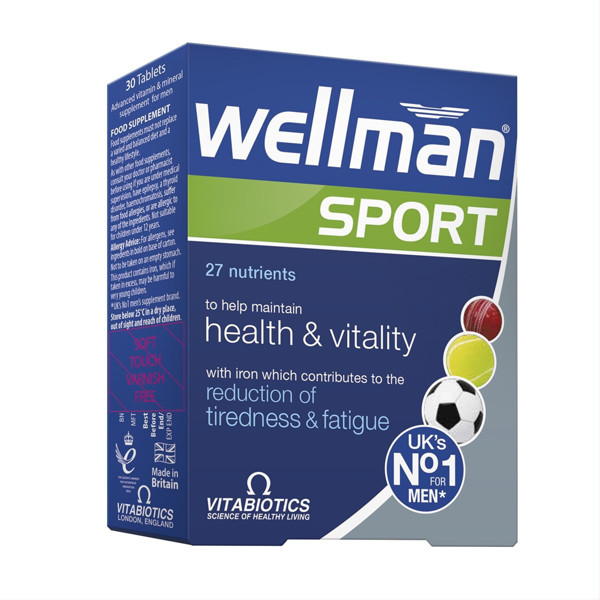 WELLMAN SPORT, 30 tabletes attēls