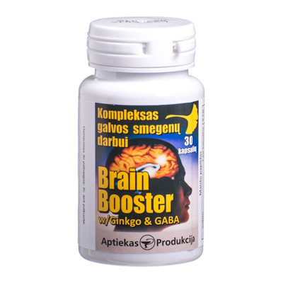 Brain Booster, komplekss smadzeņu darbam, 30 kapsulas attēls