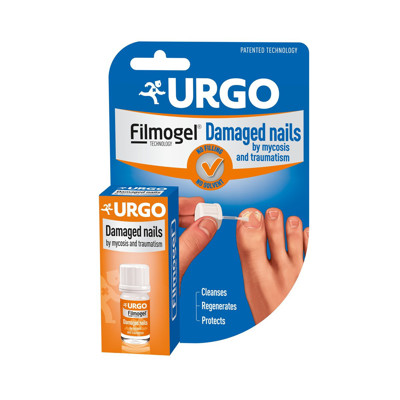 URGO FILMOGEL, laka bojātiem nagiem, 3,3 ml attēls