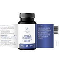 Gamtos namai naktsveces un  gurķenes eļļa, 60 kapsulas attēls