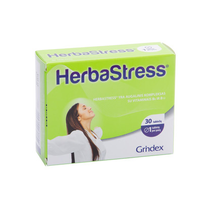 HERBASTRESS, 450 mg, 30 tabletes attēls