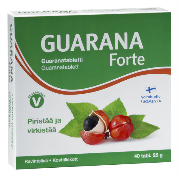HANKINTATUKKU GUARANA FORTE, 40 tabletes attēls