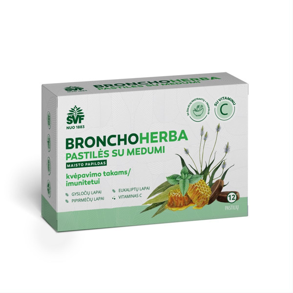 ŠVF/AC BRONCHOHERBA, Pastilas ar medu, N12 attēls