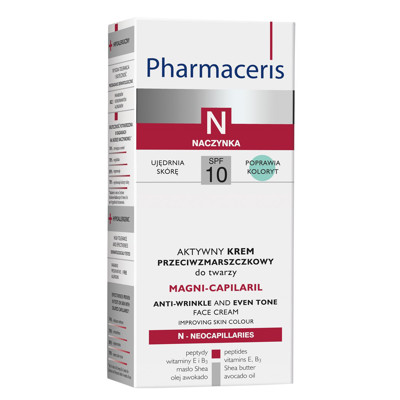 PHARMACERIS N MAGNI CAPILARIL, pretgrumbu krēms, SPF 10, 50 ml attēls