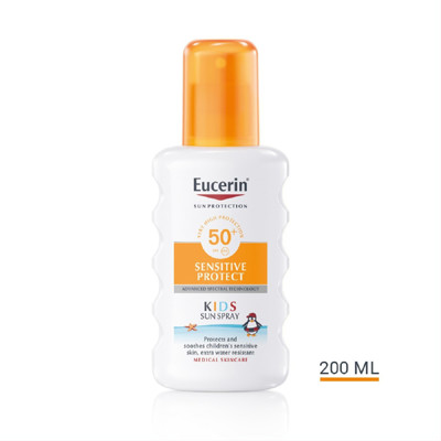 EUCERIN, izsmidzināms saules losjons, bērniem, SPF 50+, 200 ml attēls