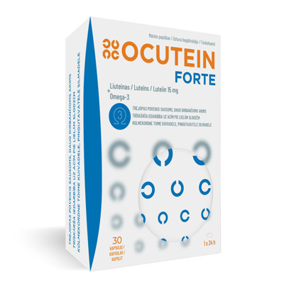OCUTEIN FORTE, luteīns, 15 mg, 30 kapsulas attēls