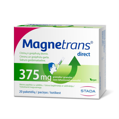 STADA MAGNETRANS DIRECT, 375 mg, granulas šķīstošas mutē, 20 paciņas attēls