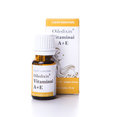 OILEDIXIN vitamīni A + E, perorāli pilieni, 10 ml attēls