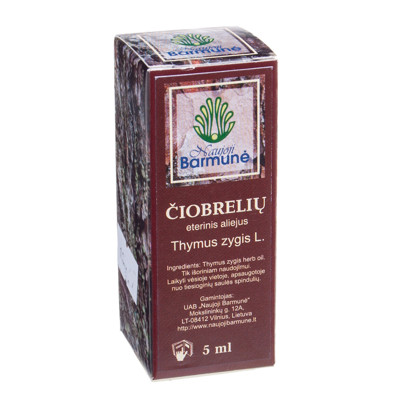 Naujoji Barmunė ēteriskā eļļa TIMIĀNS, 5 ml attēls