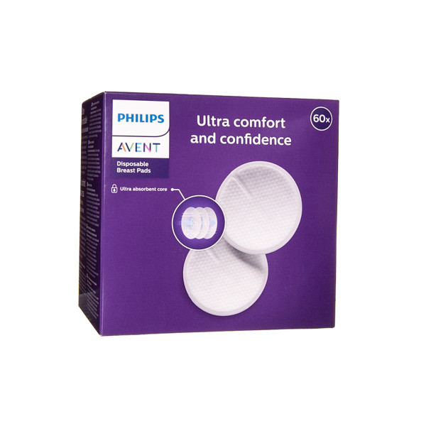 PHILIPS AVENT, vienreizējās lietošanas krūštura paliktņi, SCF254/61, 60 gab. attēls