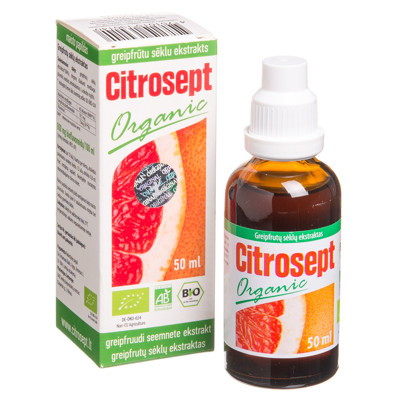 CITROSEPT ORGANIC, greipfrūtu sēklu ekstrakts, 50 ml attēls