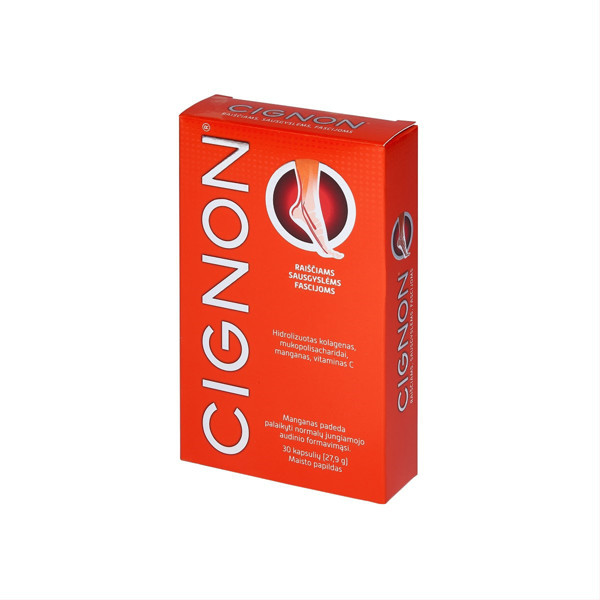 CIGNON, saitēm, cīpslēm, fascijai, 30 mīkstas kapsulas attēls