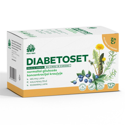 ACORUS DIABETOSET, 1,5 g, zāļu tēja, 20 gab. attēls