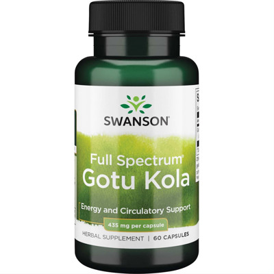 SWANSON GOTU KOLA, 435 mg, 60 kapsulas attēls