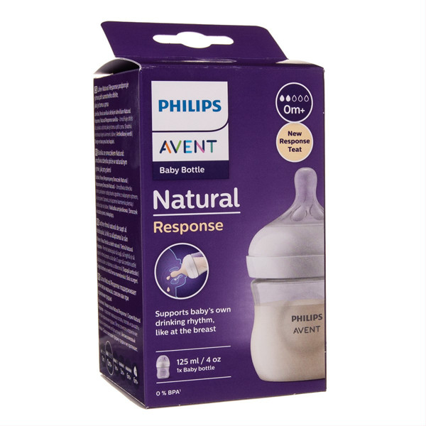 PHILIPS AVENT, pudele "Natural Response", SCY900/01, 125 ml attēls