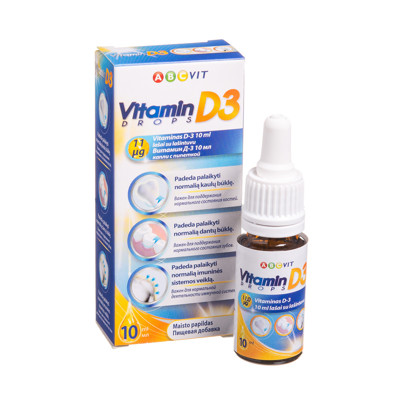 ABC VIT VITAMIN D3, dozators - pilinātājs, 10 ml attēls