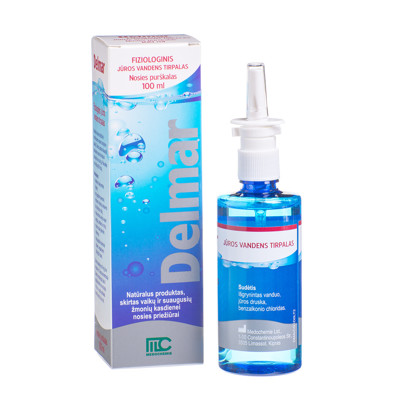 DELMAR, fizioloģiskais deguna aerosols, 100 ml attēls