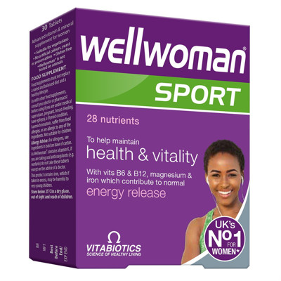 WELLWOMAN SPORT, 30 tabletes attēls