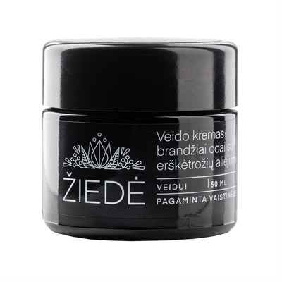 ŽIEDĖ, sejas krēms nobriedušai ādai ar smiltsērkšķu eļļu, 50 ml attēls