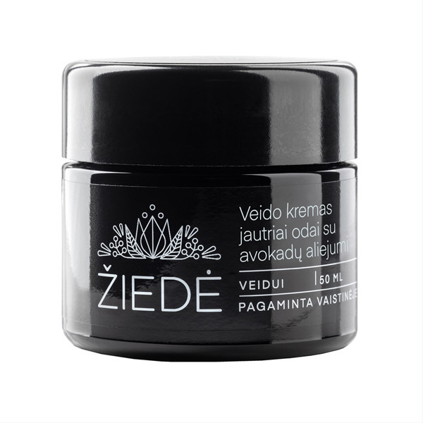 ŽIEDĖ, sejas krēms jutīgai ādai ar avokado eļļu, 50 ml attēls