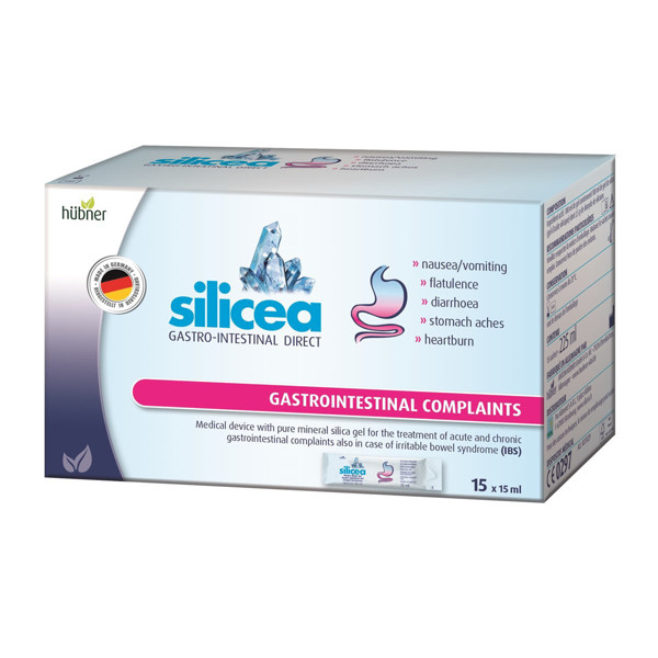 SILICEA GASTRO-INTESTINAL DIRECT, kuņģa-zarnu trakta slimības, 15 ml, dzeramā želeja, 15 gab. attēls