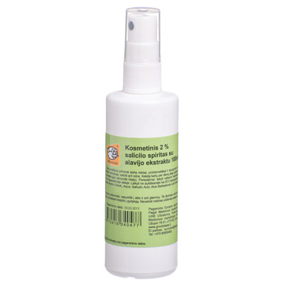 DR. SCHWARZWALD, salicilskābe 2%, spirta šķīdums ādai, kosmētika ar alveju, aerosols, 100 ml attēls