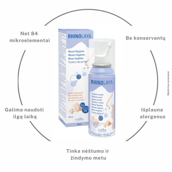 RHINOLAYA, deguna aerosols, izotonisks šķīdums, 100 ml attēls