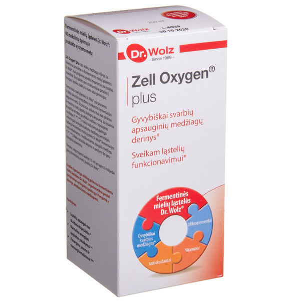 DR. WOLZ ZELL OXYGEN PLUS, uztura bagātinātājs, 250 ml attēls