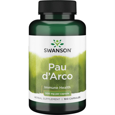 SWANSON PAU D'ARCO, 500 mg, 100 kapsulas attēls