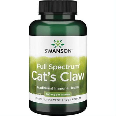 SWANSON UNA DE GATO, 500 mg, 100 kapsulas attēls